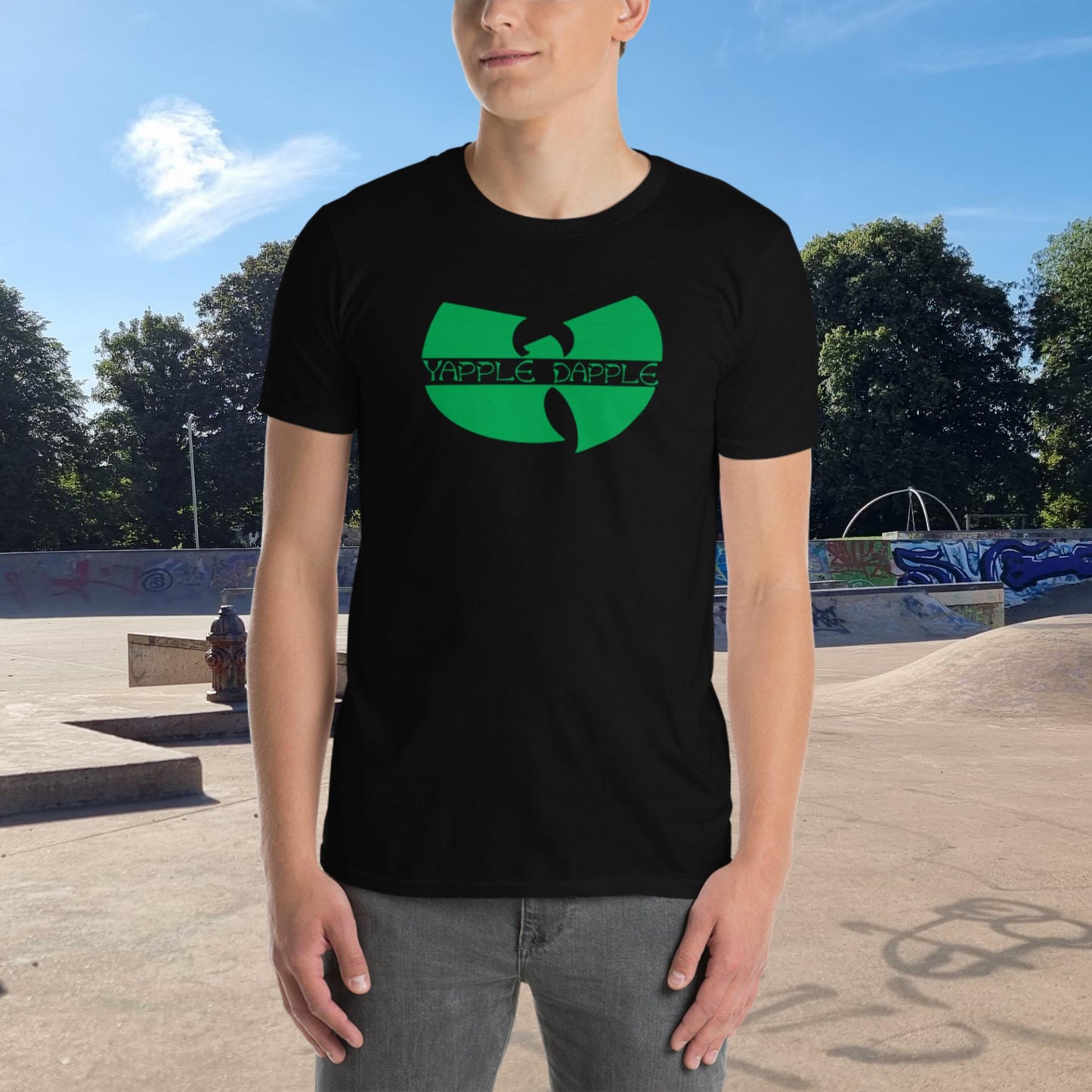 Yapple Dapple Clan Short-Sleeve Unisex T-Shirt Green