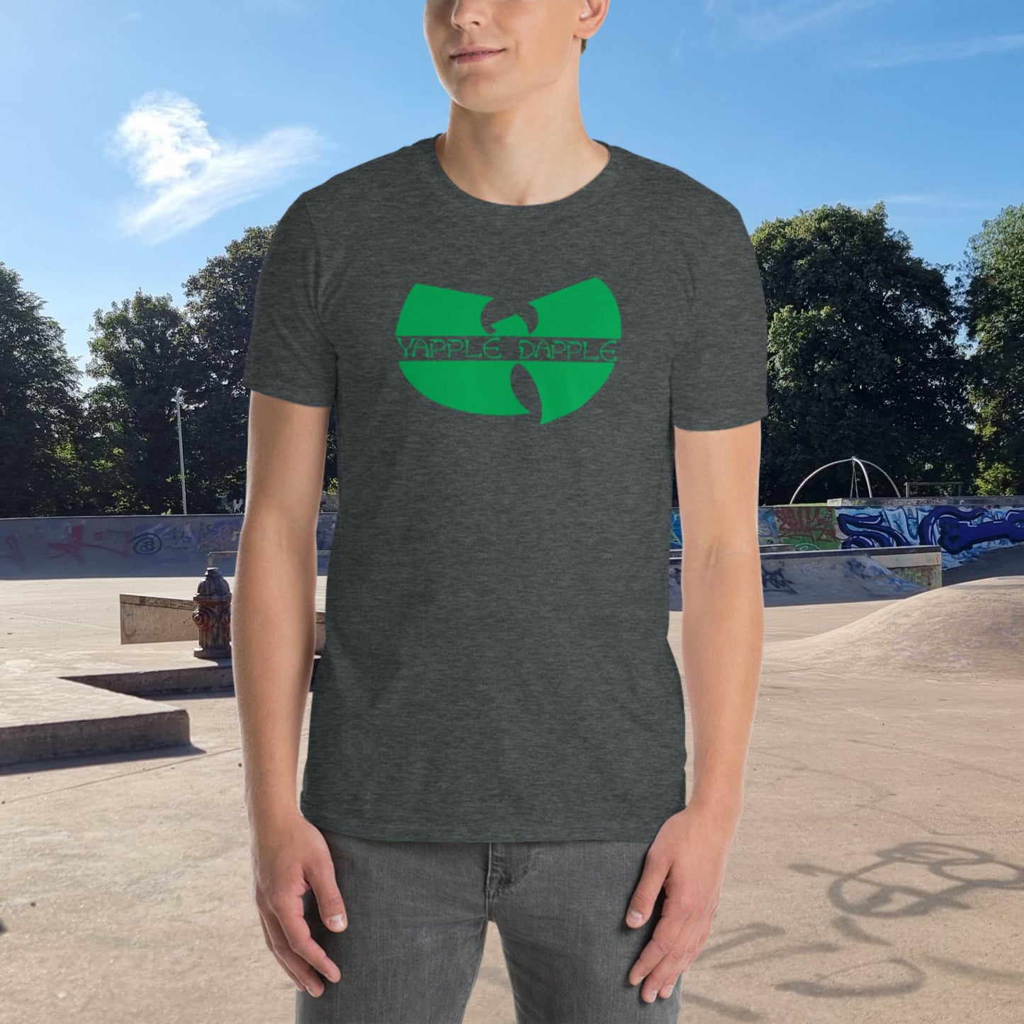 Yapple Dapple Clan Short-Sleeve Unisex T-Shirt Green