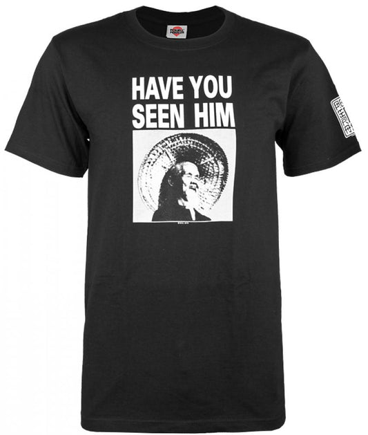 Powell Peralta T Shirt Have You Seen Him? Black Small