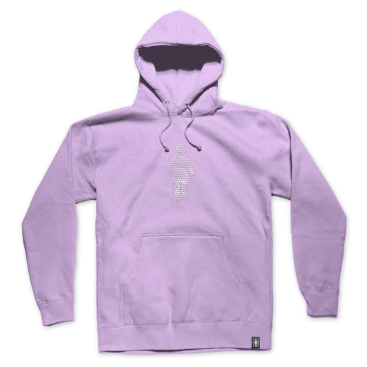 Girl Dot OG Embroidered Pullover Lavender - Medium, Purple